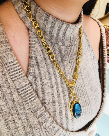 Antique Turquoise Long Chain